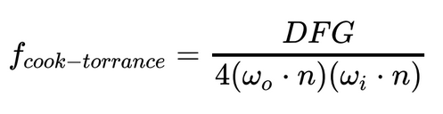 Cook-Torrance Specular